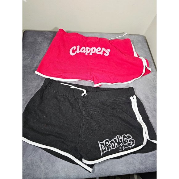 Lot of 2 Women’s Boxer Craft Shorts Workout Running Black And Red Clappers Size - Picture 3 of 4
